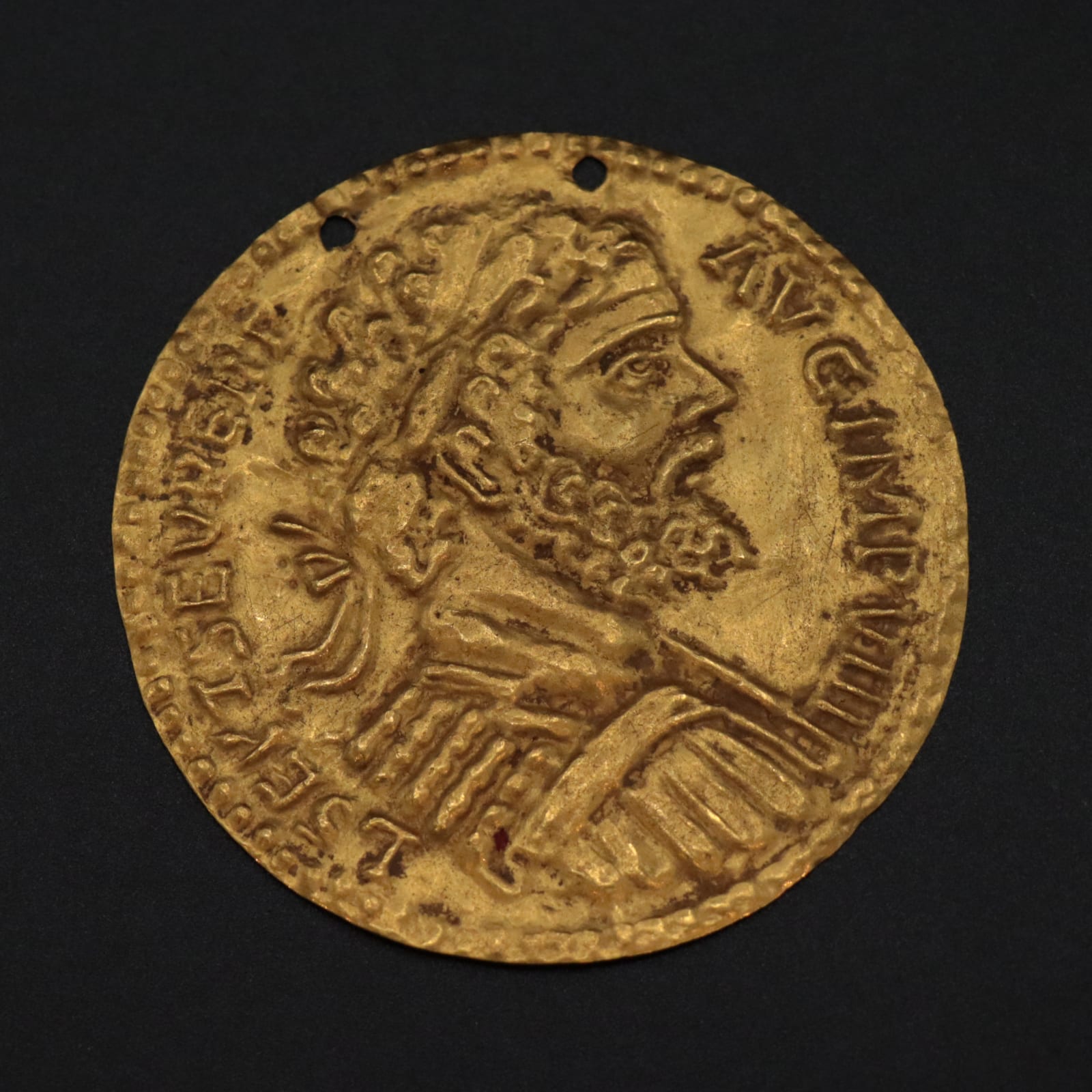 Gold Medallion Depicting the Emperor Septimius Severus, 194 to 195 CE