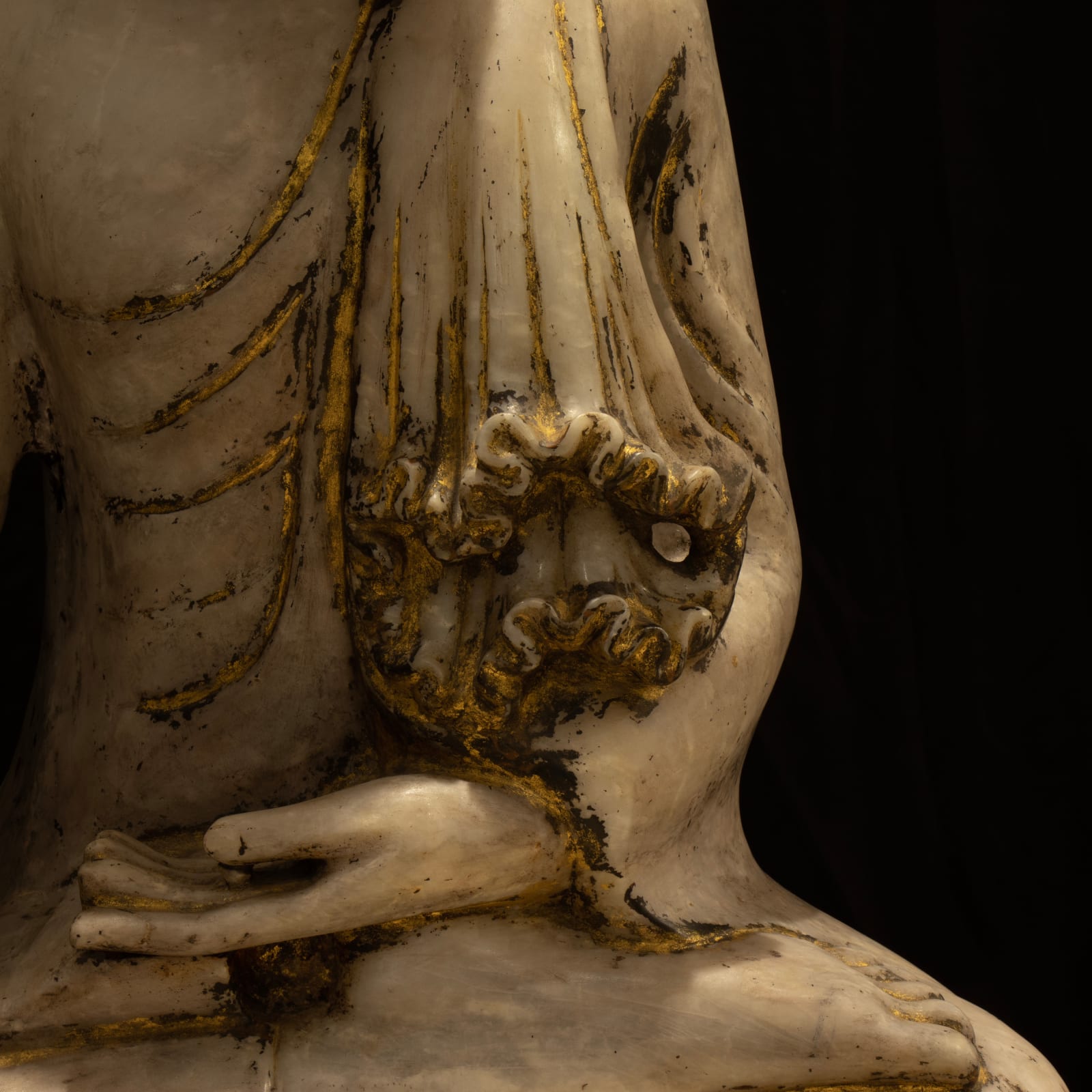 Shan Burmese Monumental Sculpture of the Seated Buddha, 18th century CE