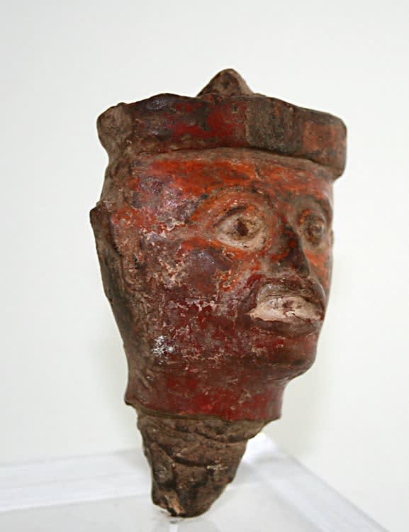 Nayarit Terracotta Head, 300 BCE - 300 CE