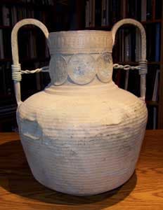 Late Byzantine-Early Crusader Era Bronze Amphora, 9th Century CE - 11th Century CE