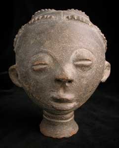 Akan Terracotta Funerary Head, 16th Century CE - 18th Century CE