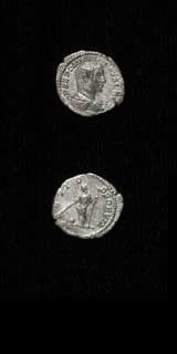Silver Denarius of Geta Struck While Caesar, 202 CE - 209 CE
