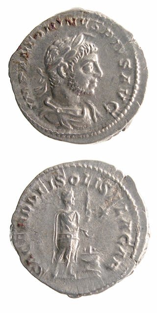 Silver Denarius of Emperor Elagabalus, 220 CE - 222 CE