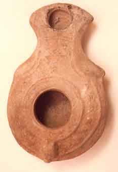 Roman Oil Lamp of the Herodian Period, 50 BCE - 50 CE