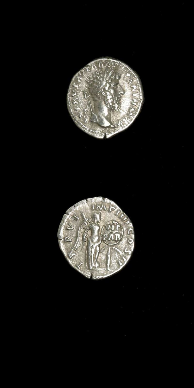 Silver Denarius of Emperor Lucius Verus, 161 CE - 169 CE