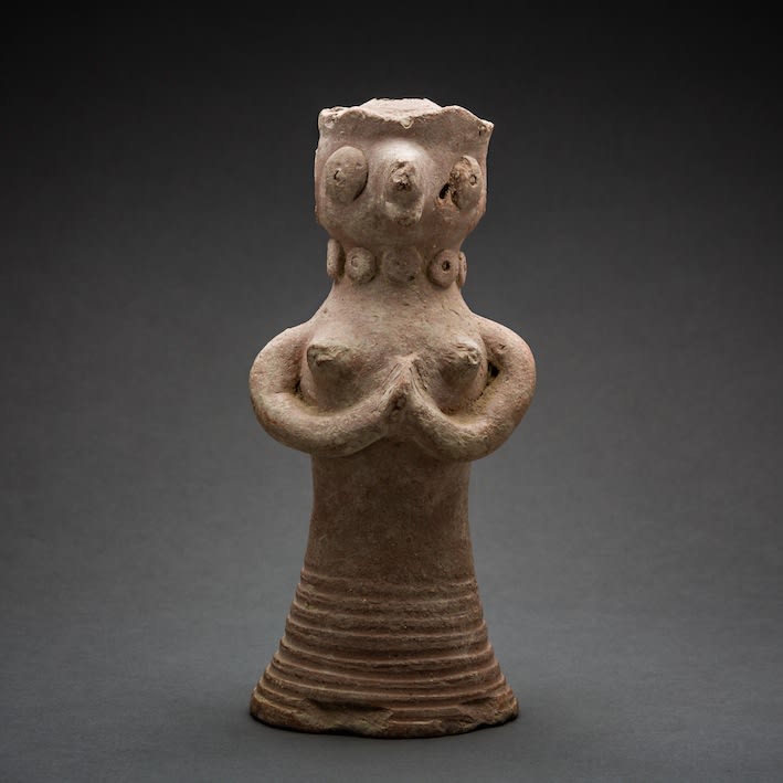 Indus Valley Terracotta Figurine of a Standing Fertility Goddess, 3000 BCE - 2000 BCE