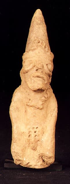 Komaland Sculpture of a Seated Man, 12th Century CE - 16th Century CE