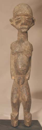 Lobi Wooden Bateba Sculpture of a Woman, 20th Century CE