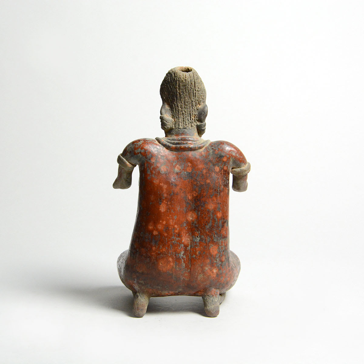 Nayarit Terracotta Sculpture of a Kneeling Woman, 300 BCE - 300 CE