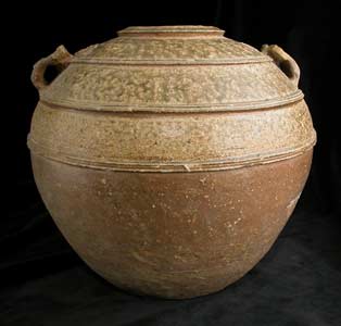 Warring States Glazed Terracotta Vessel, 475 BCE - 221 CE