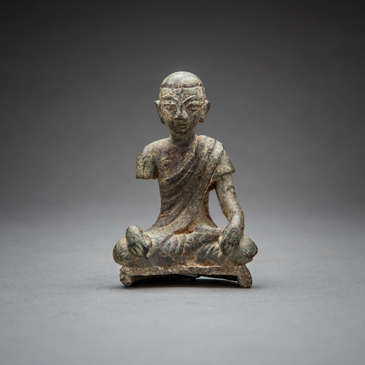 Bronze Seated Buddhist Disciple, 1600 CE - 1700 CE