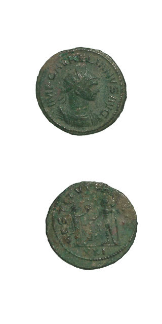 Bronze Antoninianus of Emperor Aurelian, 270 CE - 275 CE