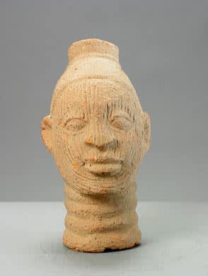 Ife Style Terracotta Bust of a Man, 20th Century CE