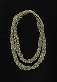 Six Strand Egyptian Faience Bead Necklace, 1900 BCE - 1100 BCE