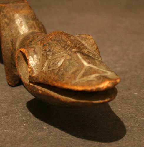 Kuba Zoomorphic Friction Oracle in the Shape of a Crocodile, 1900 CE - 1950 CE