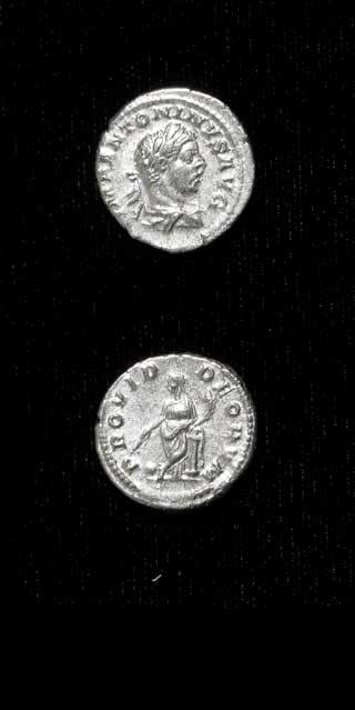 Silver Denarius of Emperor Elagabalus, 219 CE - 220 CE