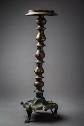 Bronze Oil Lamp Stand