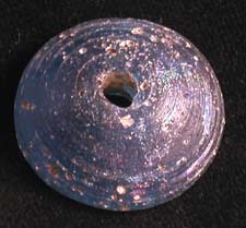 Roman Period Glass Spindle Whorl, 100 CE - 300 CE