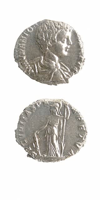 Silver Denarius of Caracalla Struck While Caesar, 196 CE - 198 CE