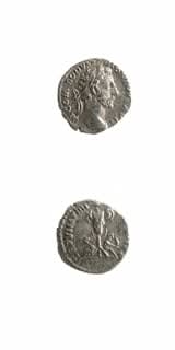 Silver Denarius of Emperor Commodus, 180 CE - 192 CE