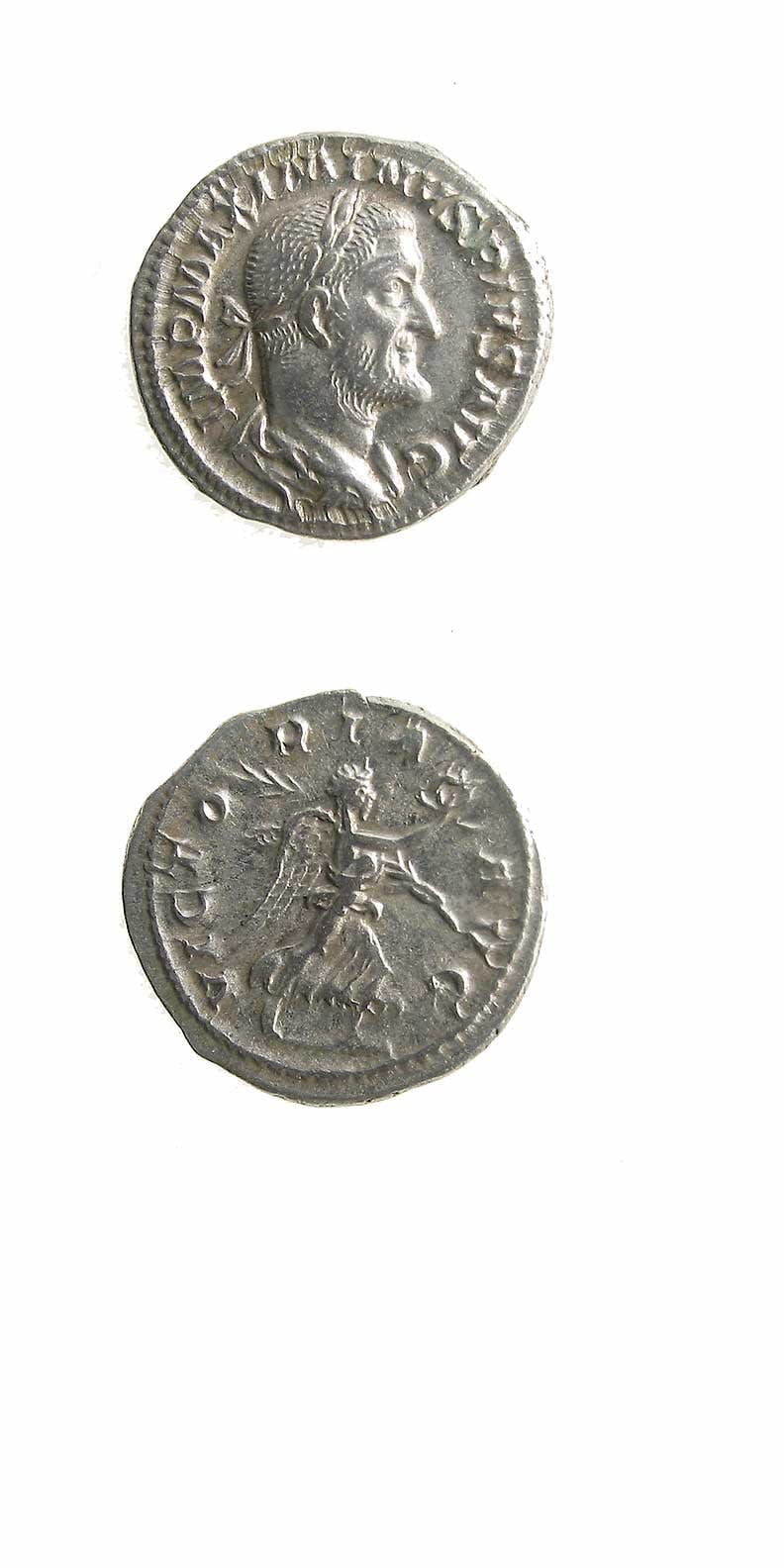 Silver Denarius of Emperor Maximinus I, 235 CE - 238 CE