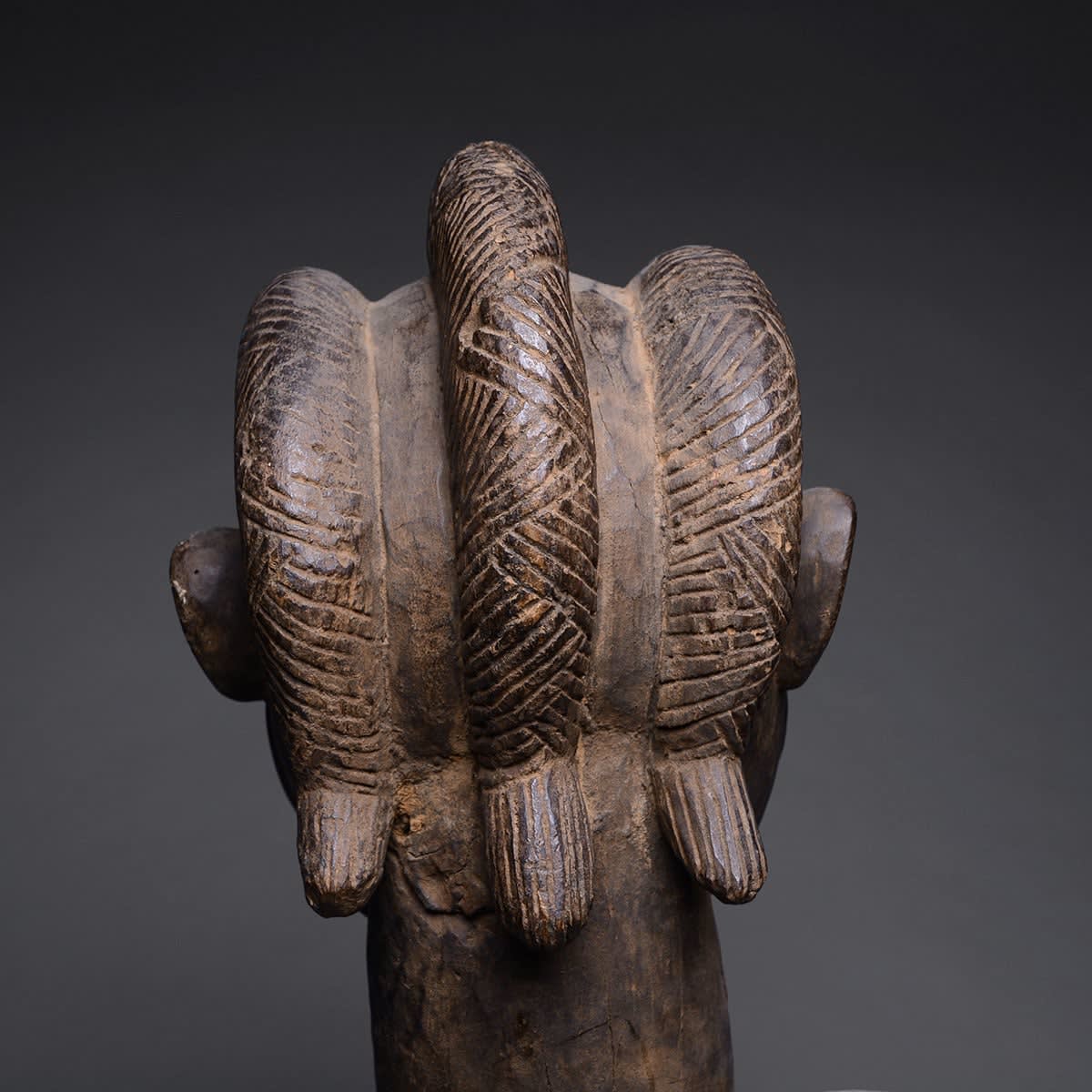 Bassa Wooden Sculpture of a Woman, 20th Century CE