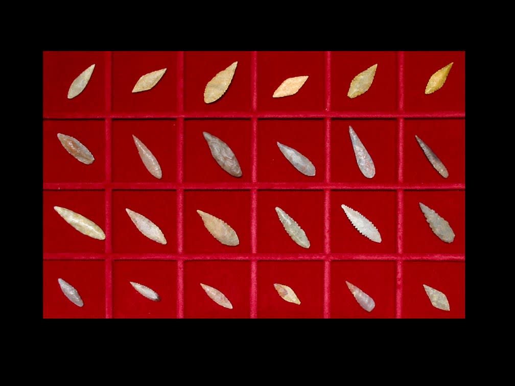 Set of Twenty-Four Neolithic Flint Arrowheads, 6000 BCE - 4000 BCE