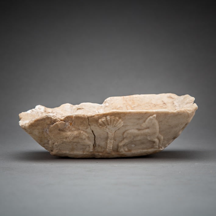 Sumerian Trapezoid stone vessel, 2500 BCE - 1500 BCE