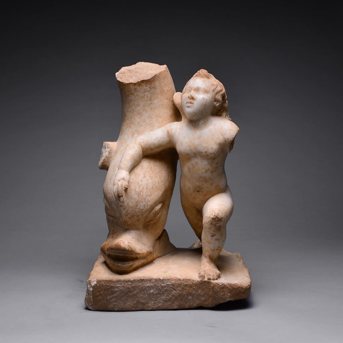 Sculpture of Cupid with a Dolphin, 100 CE - 300 CE