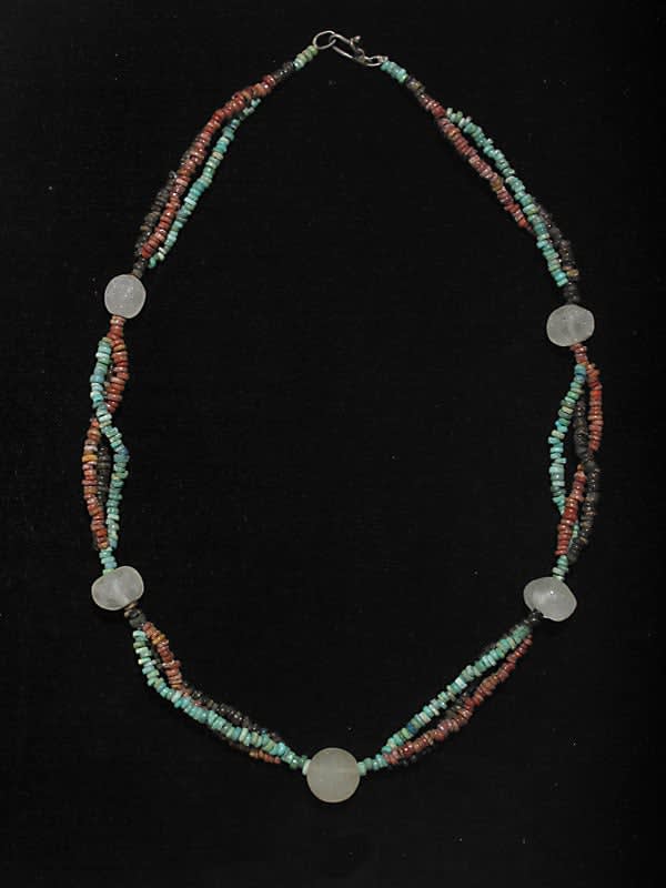 Necklace Of Egyptian Faience Beads & Roman Beads, 1600 BCE