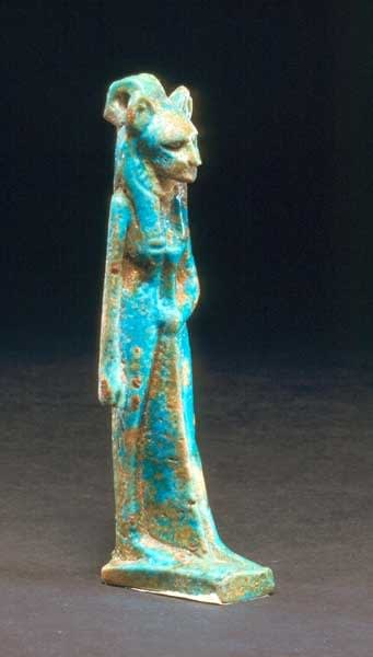 26th Dynasty Faience Amulet of Sekhmet, 1070 CE - 712 CE