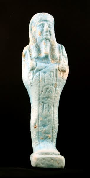 26th Dynasty Faience Ushabti, 664 BCE - 525 BCE