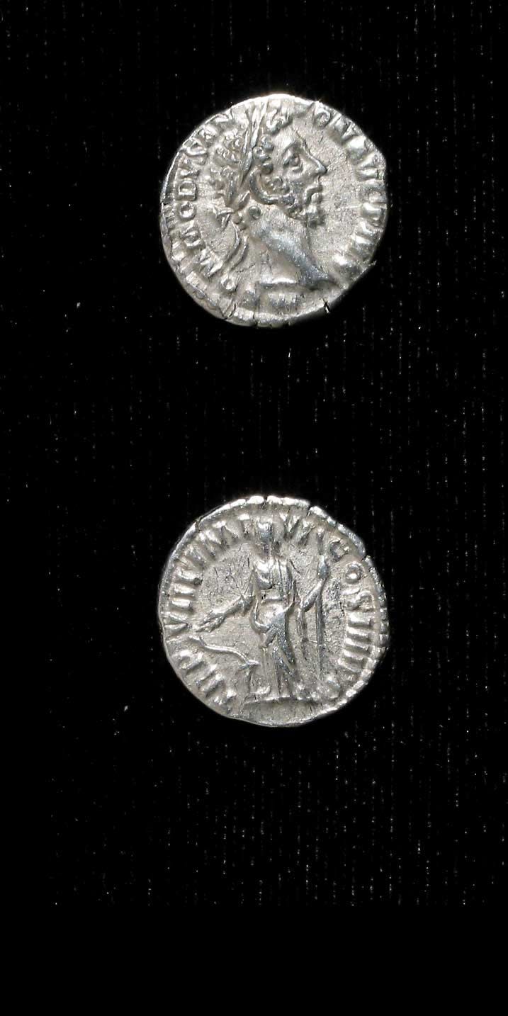 Silver Denarius of Emperor Commodus, 180 CE - 192 CE