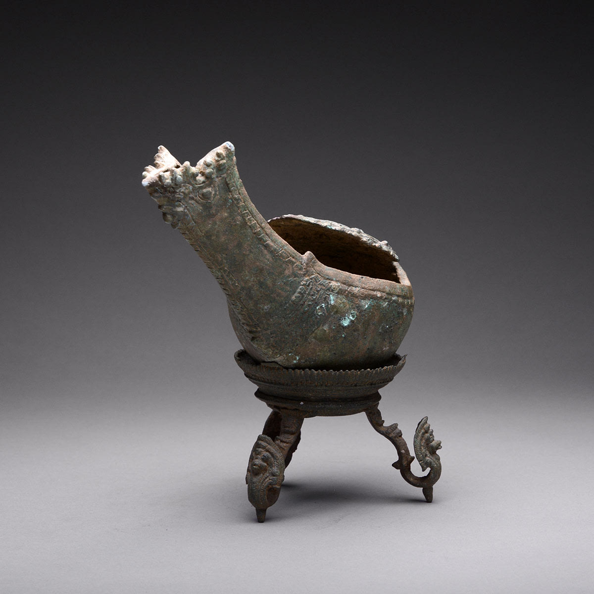 Ritual Conch with Pedestal, 12th Century CE - 13th Century CE