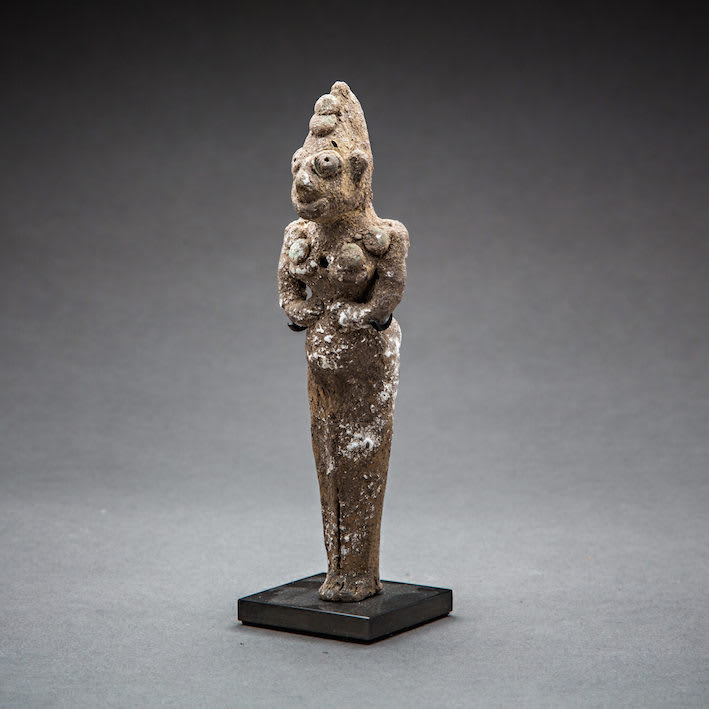 Indus Valley Terracotta Figurine of a Male Deity, 2800 BCE - 2000 BCE