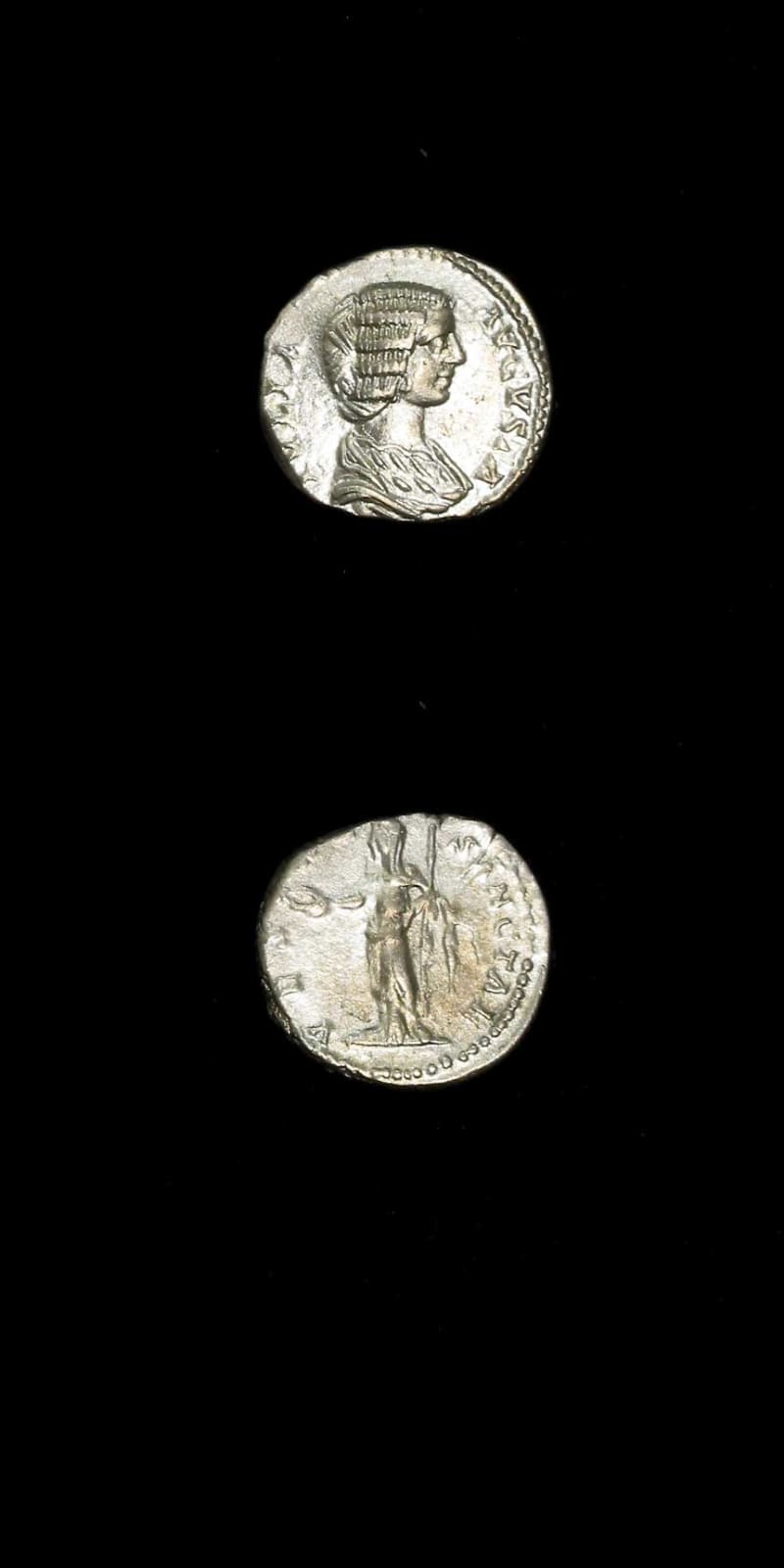 Silver Denarius of Empress Julia Domna, 196 CE - 211 CE