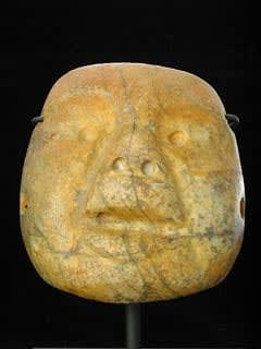 Stone Pectoral Mask, 300 BCE - 300 CE