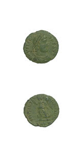 Bronze Coin of Emperor Valens, 364 CE - 378 CE
