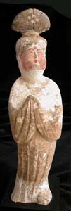 T'ang Sculpture of a Lady in Waiting, 618 CE - 906 CE