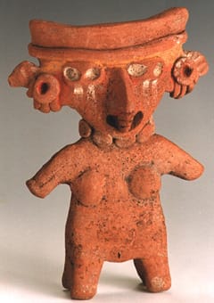 Michoacan Sculpture of a Standing Woman, 300 BCE - 300 CE