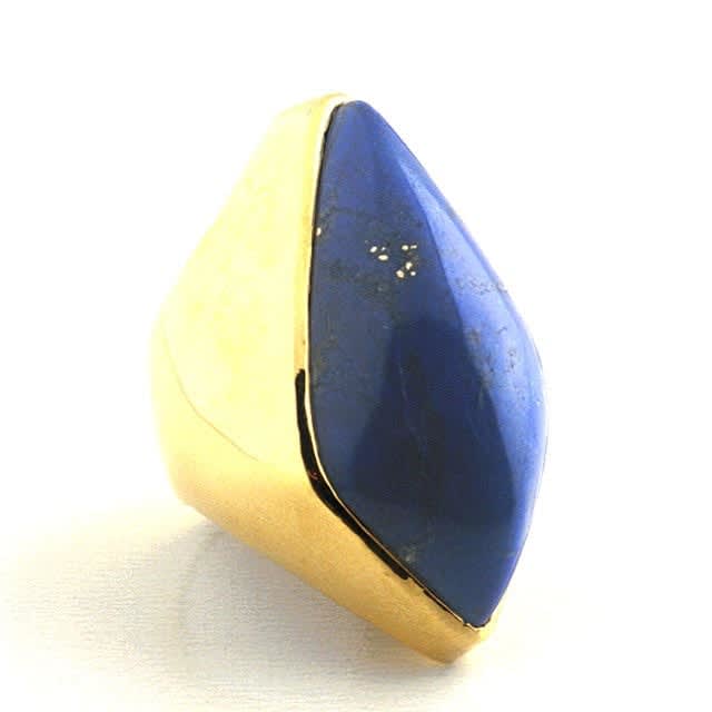 Lapis Lazuli Ring Set in 18k Gold