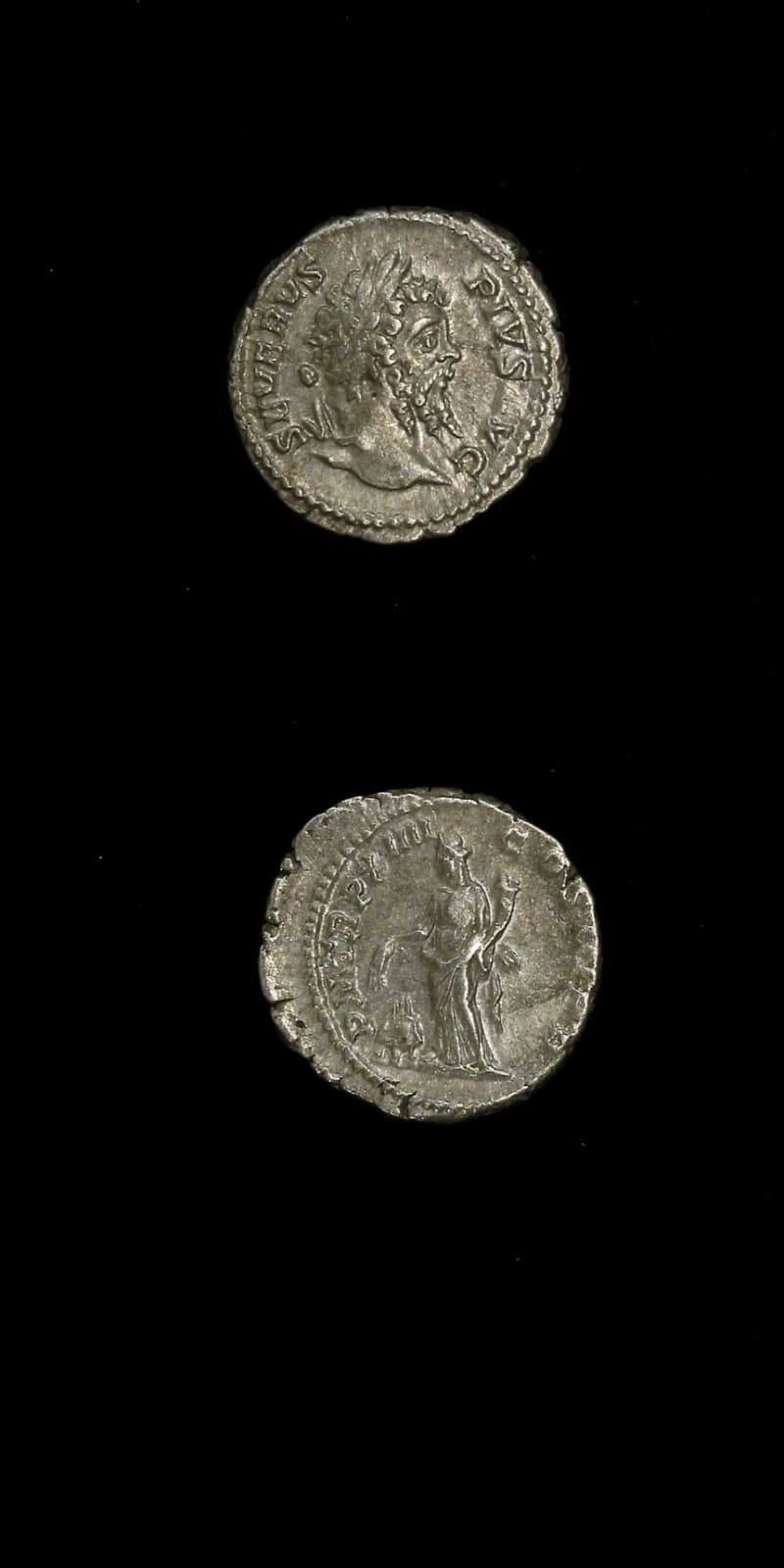 Silver Denarius of Emperor Septimius Severus, 198 CE - 211 CE