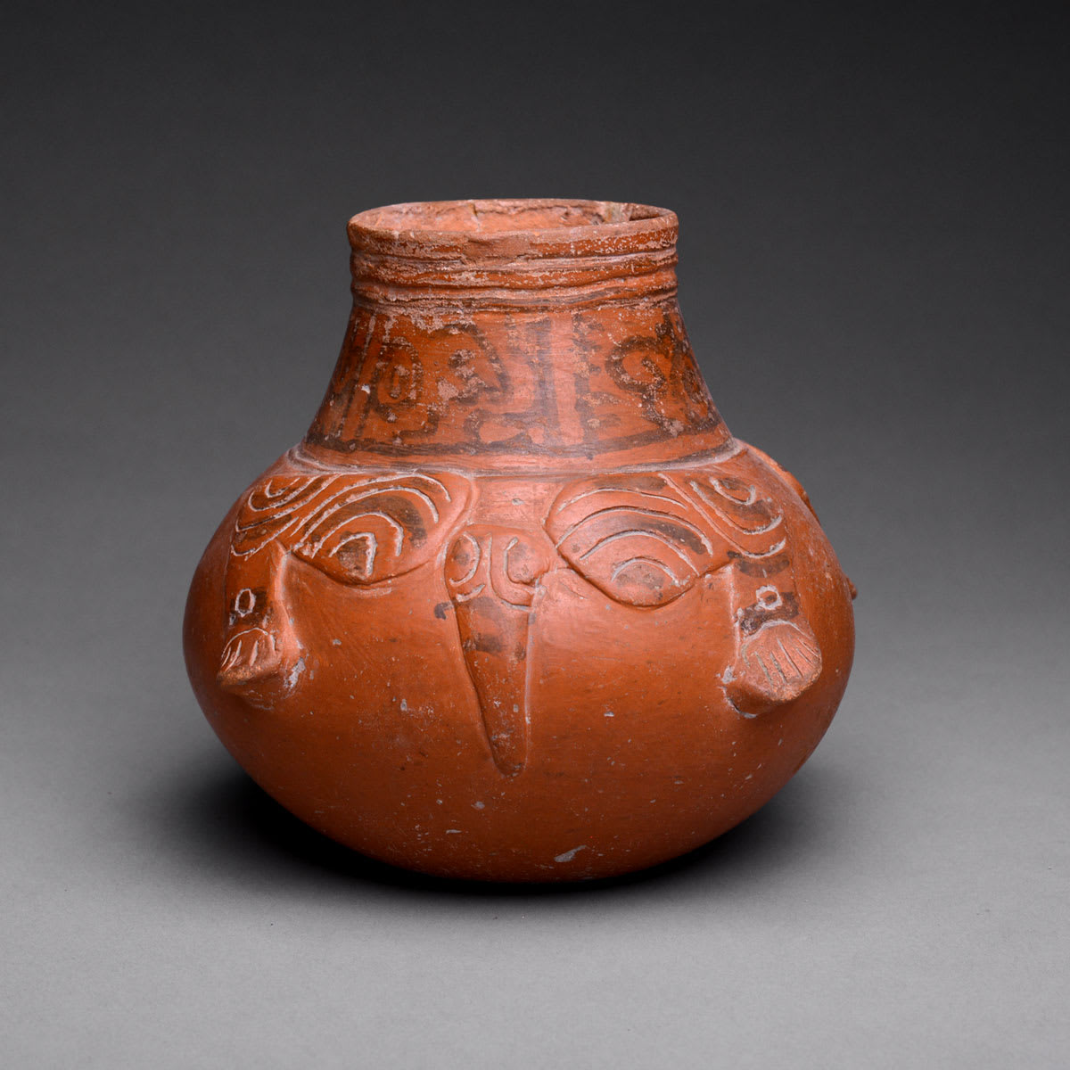 Mayan Jaguar Effigy Vase, 600 CE - 900 CE