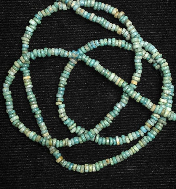 Necklace Of Antique Faience Beads, 1650 BCE - 1085 BCE