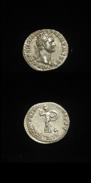Silver Denarius of Emperor Domitian, 81 CE - 96 CE