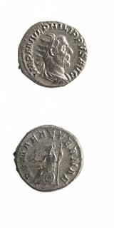 Silver Antoninianus of Emperor Philip I the Arab, 244 CE - 249 CE