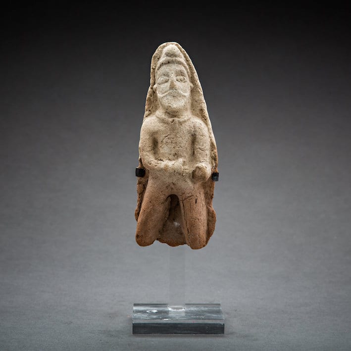 Assyrian Terracotta Male Figure, 9 Century BCE - 8th Century BCE