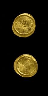 Byzantine Gold Solidus of Emperor Justinian I, 527 CE - 565 CE