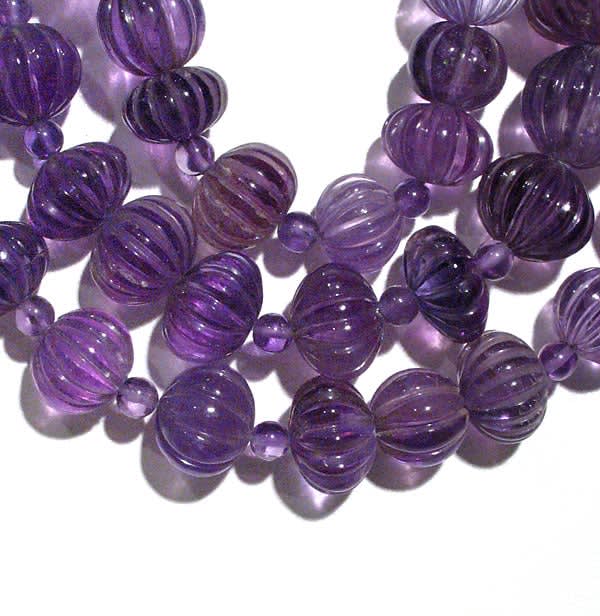 Amethyst Bead Necklace