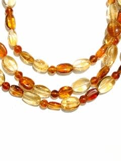 Citrine Bead Necklace